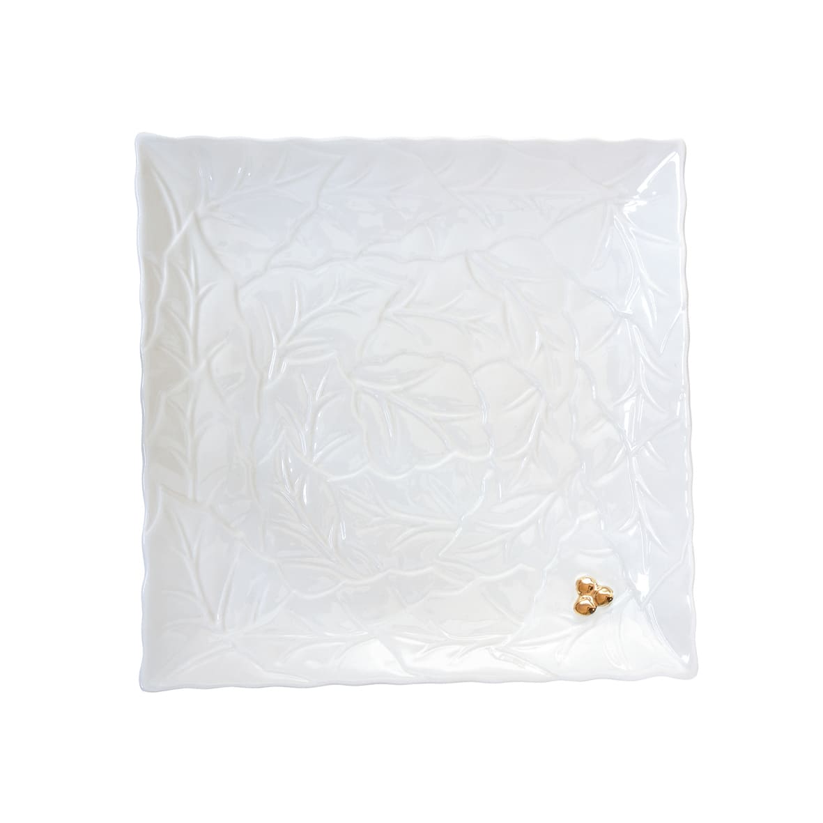 Porselen Servis Tabağı 30,0x30,0 cm - Beyaz